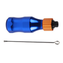 Verstelbare Aluminium Tattoo Cartridge Grip Blauw