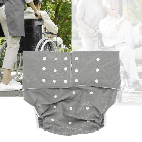 Waschbare Adult Pocket Windelhülle Grau 1