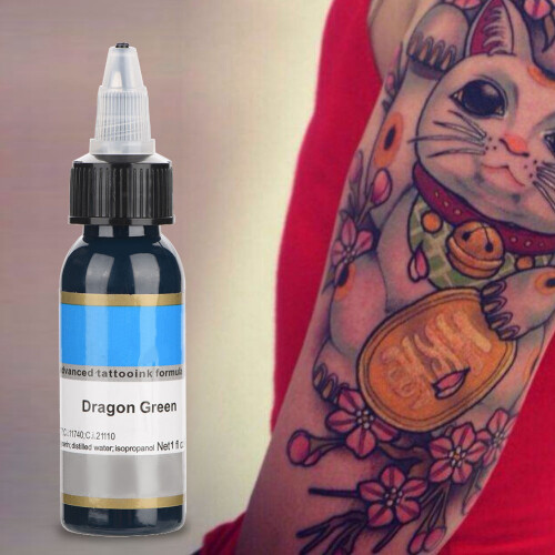 30ml Halbpermanent Augenbrauentattootinte Grün 1