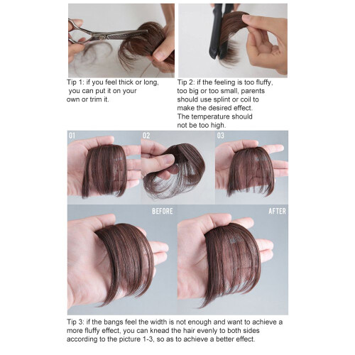 Clip-In Haarverlängerungen Frontal mit Seitenhaar 1