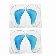 2 Paar Silikon Fußstützen Einlegesohlen (Blau)