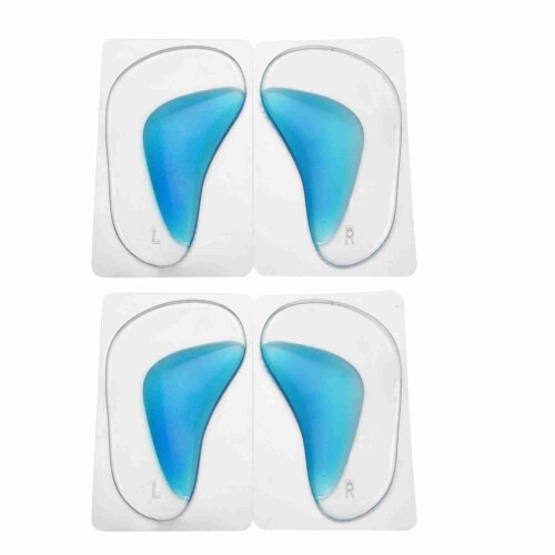 2 Paar Silikon Fußstützen Einlegesohlen (Blau)