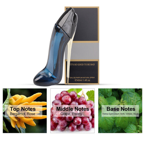 40ml Blumenparfüm-Sprühflasche High Heels Design Langzeit 2