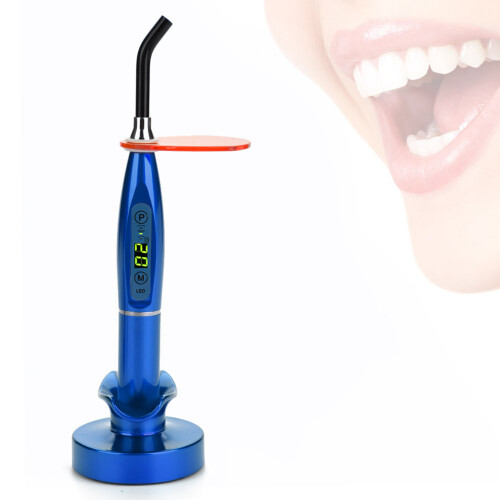 Luce LED indurente dentale ricaricabile wireless blu 2