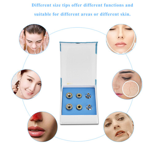 6Pcs Diamond Microdermabrasie Tips RVS Set 1