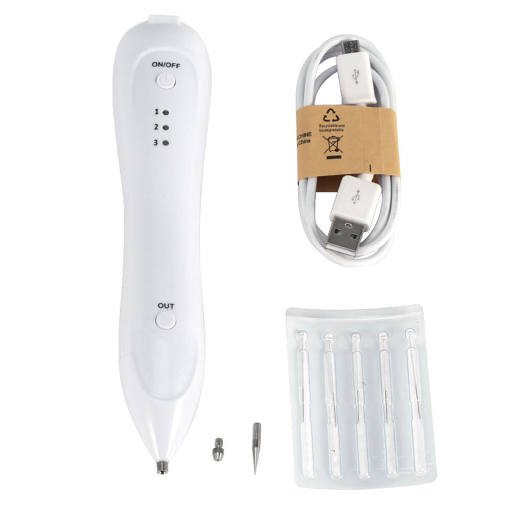 Portable USB Mole Freckle Removal Pen 3 Levels Adjustable