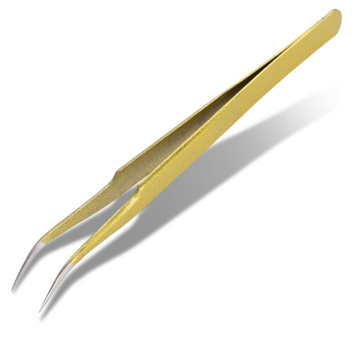Pinzette acciaio inossidabile curve per extension 1
