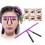Purple Reusable Eyebrow Tattoo Shaping Ruler 3