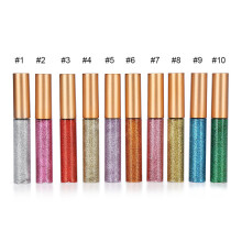 10-farbiges Glitter Metallic Eyeliner