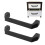 2Pcs Tür Griff Pull Bar 180mm Loch Abstand Nylon 12
