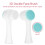 3D Double Cleansing Brush Exfoliating Blue 4