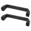 2Pcs Tür Griff Pull Bar 180mm Loch Abstand Nylon 9