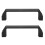 2Pcs Tür Griff Pull Bar 180mm Loch Abstand Nylon 5