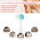 3D Double Cleansing Brush Exfoliating Blue 5