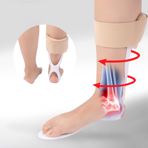 Adjustable Foot Drop Orthosis Ankle Corrector Brace Support S/M 1