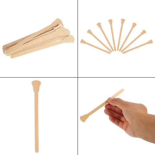 100 Spatole Legno per Maschera/Creme 1