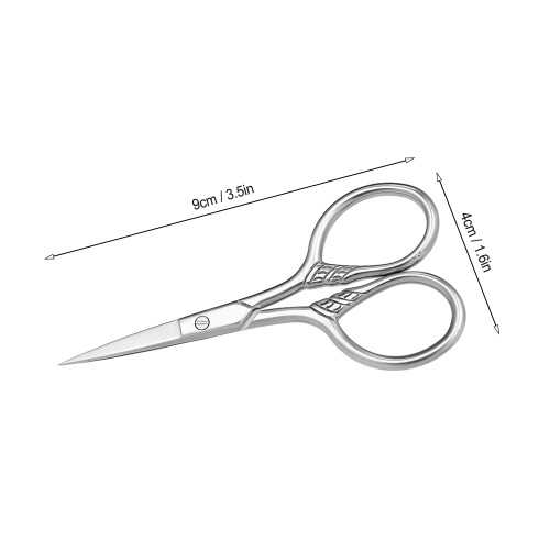 Edelstahl-Barttrimmer Mini-Schere zum Rasieren