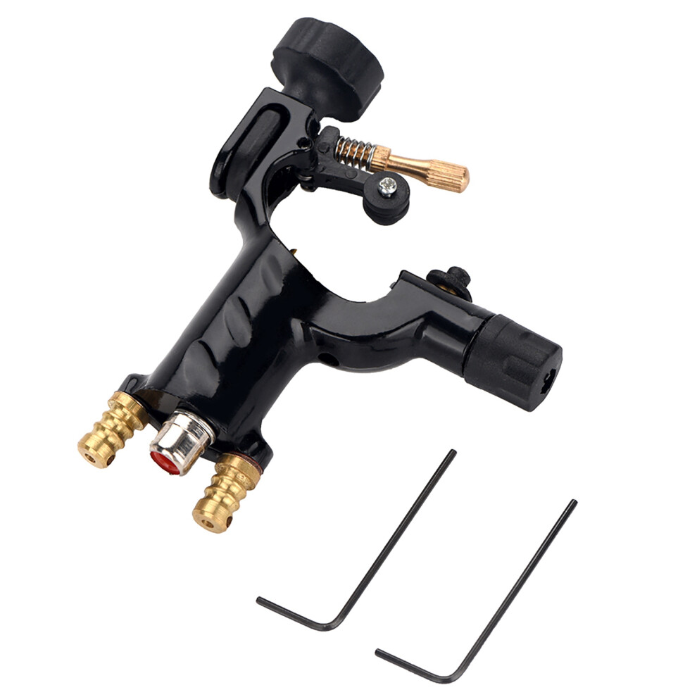 3 Colors Rotary Tattoo Machine with Strong Motor RCA Cord