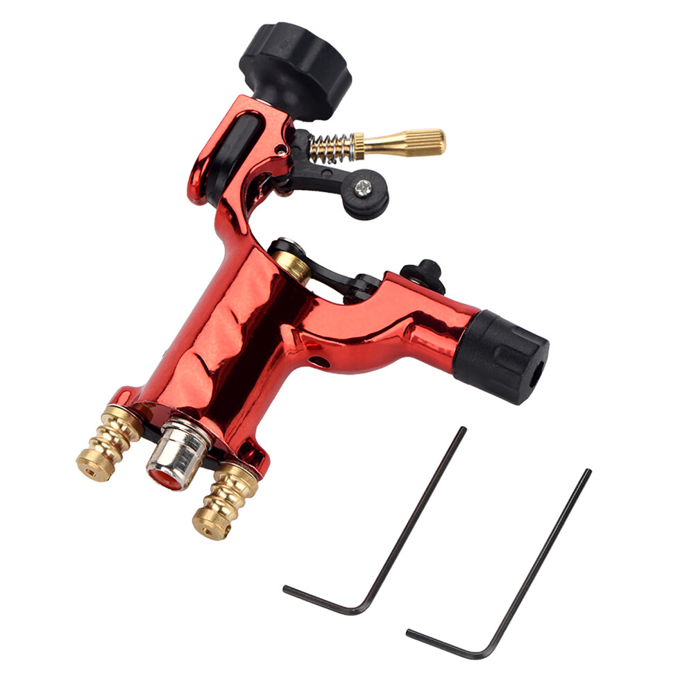3 Colors Rotary Tattoo Machine with Strong Motor RCA Cord