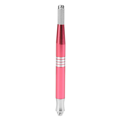 Dubbele Handgrote Wenkbrauw Tattoo Pen Microblading Roze