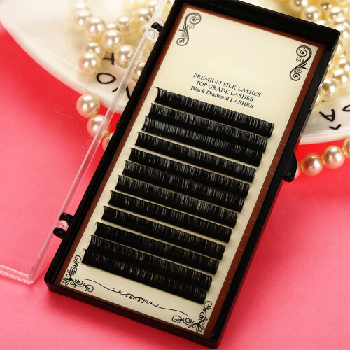 Natürliche Seidenprotein-Wimpern, dicht, 10mm 2
