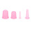 4pz Set Coppa Massaggio Silicone Anti Cellulite Rosa 3
