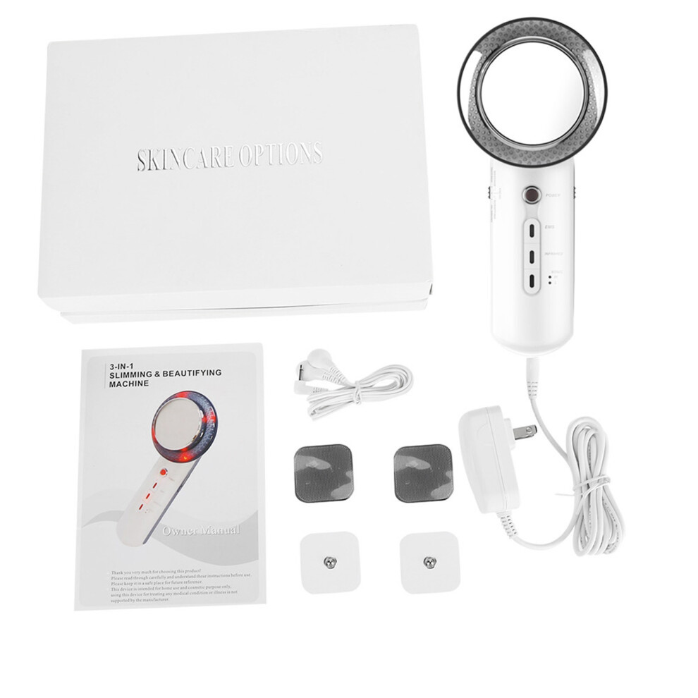 3-in-1 Ultrasound Cavitation EMS Facial Body Sliming Massager