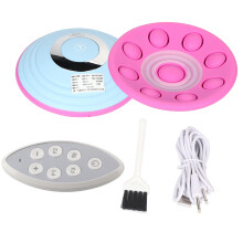 USB-Drahtloser Brustmassager mit Heizung und Lift-Funktion, Blau