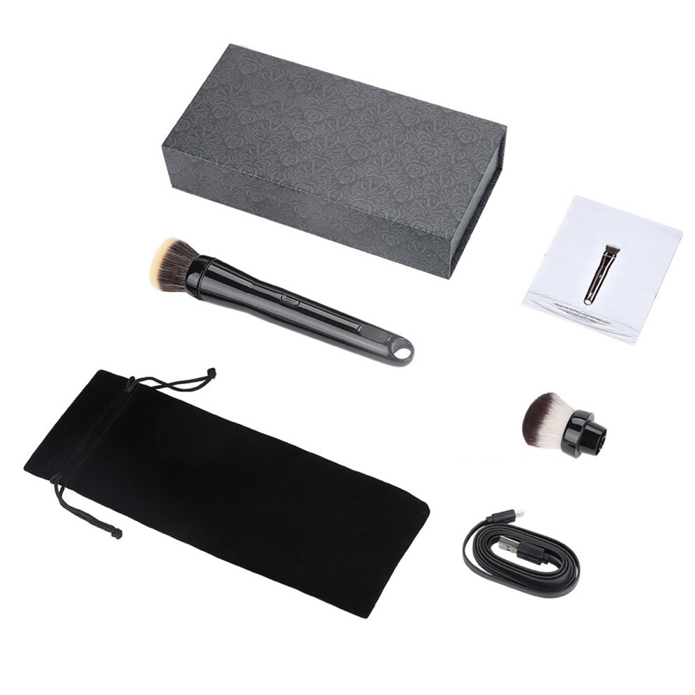 Electric Makeup Brush Auto Rotating with Foundation/Blusher Heads
