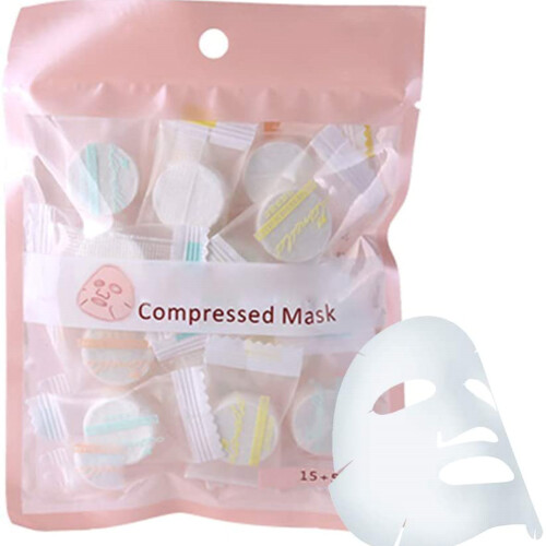 20pcs Natural Nonwoven Compressed Face Mask DIY