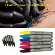 6 Kleuren Waterproof Tattoo Pen Permanent Makeup