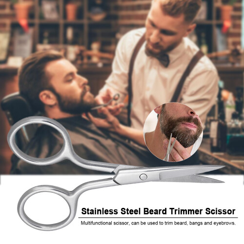 Edelstahl-Barttrimmer Mini-Schere für Zuhause