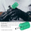 35mm Adjustable Aluminum Tattoo Machine Handle Grip Green 1