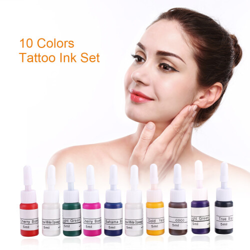 10-farbiges Tattoo-Tinten-Set für Microblading 2