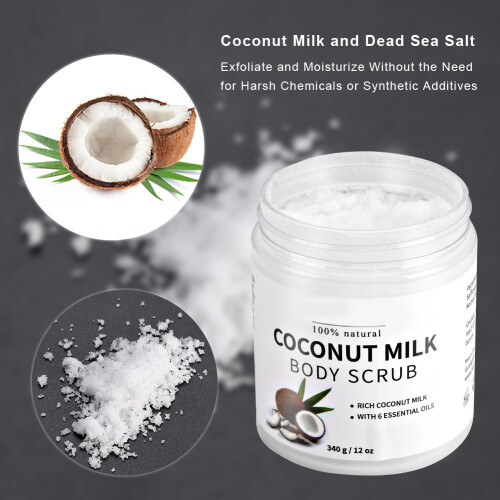 MELAO Kokosnuss-Milch Peeling Bad Salz 1
