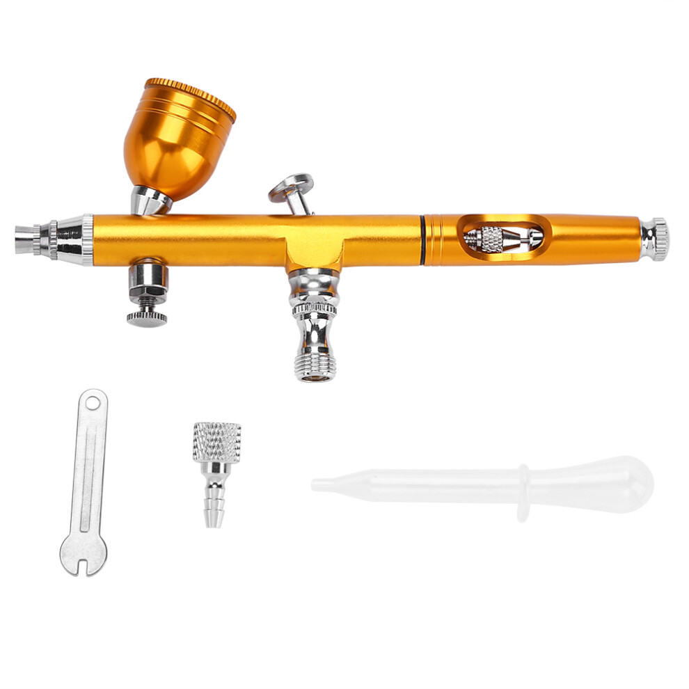 Gold 0.2Mm Gravity Feed Airbrush Gun Art Tattoo Nail Decoration 448787301581