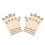 1 Pair Nylon Compression Fingerless Gloves Unisex 1