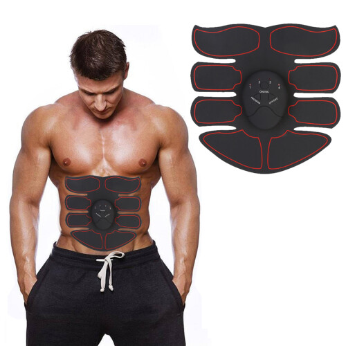 EMS Intelligent Training Patch (1 Abdomen   1 Main) (Black   Red) 1