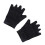 Unisex Nylon Compression Fingerless Gloves Black 5