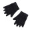 Unisex Nylon Compression Fingerless Gloves Black 3