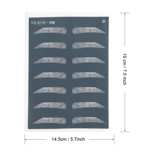 5pcs Silicone Tattoo Training Skin Eyebrow Practice 1