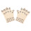 1 Pair Nylon Compression Fingerless Gloves Unisex 2