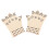 1 Pair Nylon Compression Fingerless Gloves Unisex 5