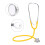 Double Head Stethoscope Medical Tool Yellow 3