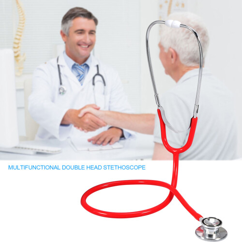 Doppelkopf-Stethoskop Medizin Rot 1