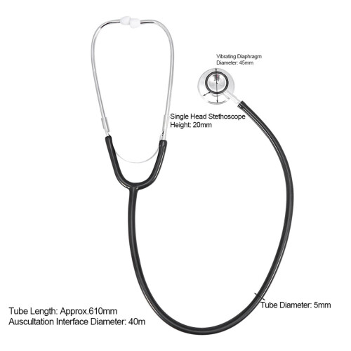 Multifunctional Dual Head Stethoscope Black 1
