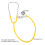 Double Head Stethoscope Medical Tool Yellow 4