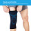 Sports Knee Pad Elastic Support L Black Blue 4