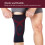 Sports Knee Pad Elastic Support M Black Red 4