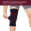 Sports Knee Pad Elastic Support M Black Red 2